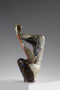 MELI SALVATORE (1929 - 2011) : Vaso scultura con ispirazione antropomorfa  - Asta Asta 383 | DESIGN E ARTI DECORATIVE DEL NOVECENTO - FINE DESIGN Tradizionale - Associazione Nazionale - Case d'Asta italiane