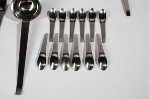 AUBOCK CARL (1900 - 1957) : Set di posate per Morinox  - Asta Asta 383 | DESIGN E ARTI DECORATIVE DEL NOVECENTO - FINE DESIGN Tradizionale - Associazione Nazionale - Case d'Asta italiane