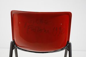 FIORONI GIOSETTA (n. 1932) : Sedia  - Asta Asta 383 | DESIGN E ARTI DECORATIVE DEL NOVECENTO - FINE DESIGN Tradizionale - Associazione Nazionale - Case d'Asta italiane