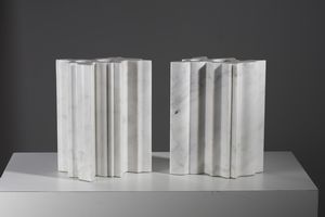 MANGIAROTTI ANGELO (1921 - 2012) : Coppia di vasi prodotti da Fucina per Skipper  - Asta Asta 383 | DESIGN E ARTI DECORATIVE DEL NOVECENTO - FINE DESIGN Tradizionale - Associazione Nazionale - Case d'Asta italiane