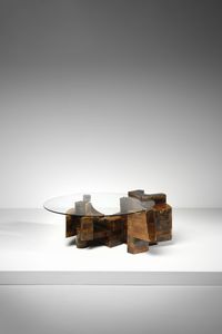 GRUPPO NP2 - NERONE PATUZZI - Tavolino da salotto scultura C10T per Forme e Superfici, Torino