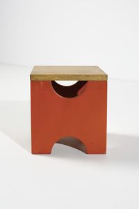SOTTSASS ETTORE (1917 - 2007) : Coppia di sgabelli per Poltronova  - Asta Asta 383 | DESIGN E ARTI DECORATIVE DEL NOVECENTO - FINE DESIGN Tradizionale - Associazione Nazionale - Case d'Asta italiane