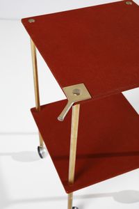 GARDELLA IGNAZIO (1905 - 1999) : Coppia di carrelli T9 per Azucena  - Asta Asta 383 | DESIGN E ARTI DECORATIVE DEL NOVECENTO - FINE DESIGN Tradizionale - Associazione Nazionale - Case d'Asta italiane