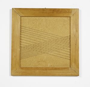 PALMA URANO (n. 1936) : Sedia e quadro scultura  - Asta Asta 383 | DESIGN E ARTI DECORATIVE DEL NOVECENTO - FINE DESIGN Tradizionale - Associazione Nazionale - Case d'Asta italiane