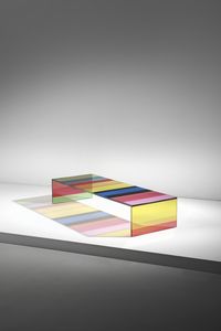 LISSONI PIERO (n. 1956) - Tavolino da salotto The Dark Side of The Moon per Glas Italia