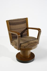 BOTTONI PIERO (1903 - 1973) : attribuito. Poltroncina razionalista  - Asta Asta 383 | DESIGN E ARTI DECORATIVE DEL NOVECENTO - FINE DESIGN Tradizionale - Associazione Nazionale - Case d'Asta italiane