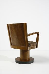 BOTTONI PIERO (1903 - 1973) : attribuito. Poltroncina razionalista  - Asta Asta 383 | DESIGN E ARTI DECORATIVE DEL NOVECENTO - FINE DESIGN Tradizionale - Associazione Nazionale - Case d'Asta italiane