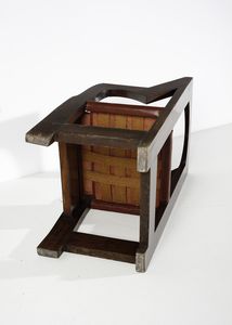 BUCCI ANSELMO (1887 - 1955) : Poltrona del salone da pranzo della nave California  - Asta Asta 383 | DESIGN E ARTI DECORATIVE DEL NOVECENTO - FINE DESIGN Tradizionale - Associazione Nazionale - Case d'Asta italiane