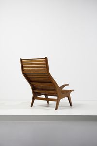 ROMANO AUGUSTO : attribuito. Poltrona a sdraio  - Asta Asta 383 | DESIGN E ARTI DECORATIVE DEL NOVECENTO - FINE DESIGN Tradizionale - Associazione Nazionale - Case d'Asta italiane
