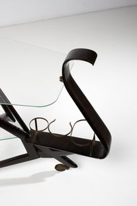 LACCA CESARE (n. 1929) : Raro carrello da servizio Cigno per F.lli Colombo, Cant  - Asta Asta 383 | DESIGN E ARTI DECORATIVE DEL NOVECENTO - FINE DESIGN Tradizionale - Associazione Nazionale - Case d'Asta italiane