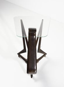 LACCA CESARE (n. 1929) : Raro carrello da servizio Cigno per F.lli Colombo, Cant  - Asta Asta 383 | DESIGN E ARTI DECORATIVE DEL NOVECENTO - FINE DESIGN Tradizionale - Associazione Nazionale - Case d'Asta italiane