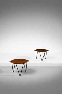 PONTI GIO (1891 - 1979) : Coppia di tavolini per ISA  - Asta Asta 383 | DESIGN E ARTI DECORATIVE DEL NOVECENTO - FINE DESIGN Tradizionale - Associazione Nazionale - Case d'Asta italiane
