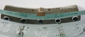 INGRAND MAX (1908 - 1969) : Tre lampade da parete 1568 produzione Fontana Arte  - Asta Asta 383 | DESIGN E ARTI DECORATIVE DEL NOVECENTO - FINE DESIGN Tradizionale - Associazione Nazionale - Case d'Asta italiane