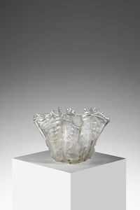 BAROVIER ERCOLE (1889 - 1974) - Vaso della serie Medusa in vetro fortemente iridato