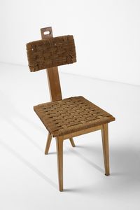BONET ANTONIO (1913 - 1989) : attribuito. Sedia  - Asta Asta 383 | DESIGN E ARTI DECORATIVE DEL NOVECENTO - FINE DESIGN Tradizionale - Associazione Nazionale - Case d'Asta italiane
