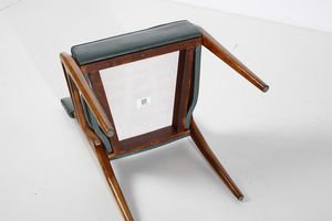 MOREZ RUGGERO FARINA : Coppia di sedie  - Asta Asta 383 | DESIGN E ARTI DECORATIVE DEL NOVECENTO - FINE DESIGN Tradizionale - Associazione Nazionale - Case d'Asta italiane