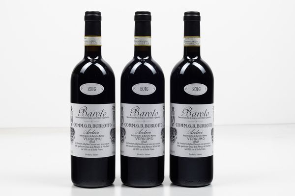 Comm. G.B. Burlotto, Barolo Acclivi  - Asta Winter Wine Auction - Associazione Nazionale - Case d'Asta italiane