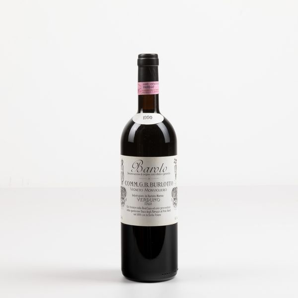 Comm. G.B. Burlotto, Barolo Monvigliero  - Asta Winter Wine Auction - Associazione Nazionale - Case d'Asta italiane