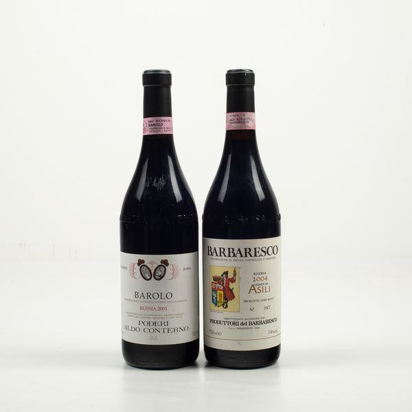 Aldo Conterno, Barolo Bussia<BR>Produttori del Barbaresco, Barbaresco Riserva Asili  - Asta Winter Wine Auction - Associazione Nazionale - Case d'Asta italiane