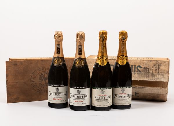 Piper Heidsieck, Champagne Brut Extra<BR>Piper Heidsieck, Champagne Piper Sec  - Asta Winter Wine Auction - Associazione Nazionale - Case d'Asta italiane