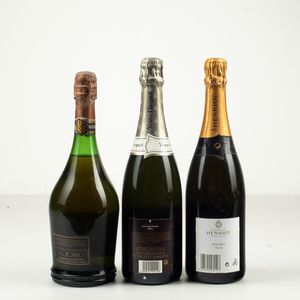 Philipponnat, Champagne Clos de Goisses<BR>Henriot, Champagne Brut Ros�<BR>Veuve Clicquot, Champagne Demi Sec  - Asta Winter Wine Auction - Associazione Nazionale - Case d'Asta italiane
