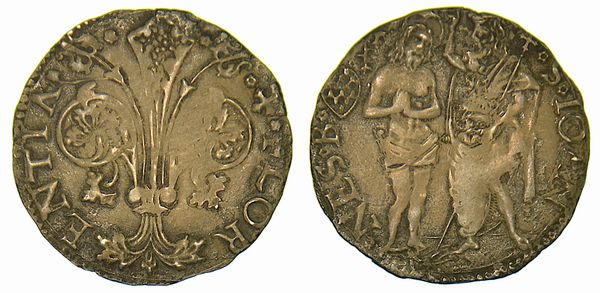 FIRENZE. REPUBBLICA, SECOLO XIII-1532. Barile, simbolo Francesco di Antonio Spini (1515, I sem.)  - Asta Numismatica - Associazione Nazionale - Case d'Asta italiane