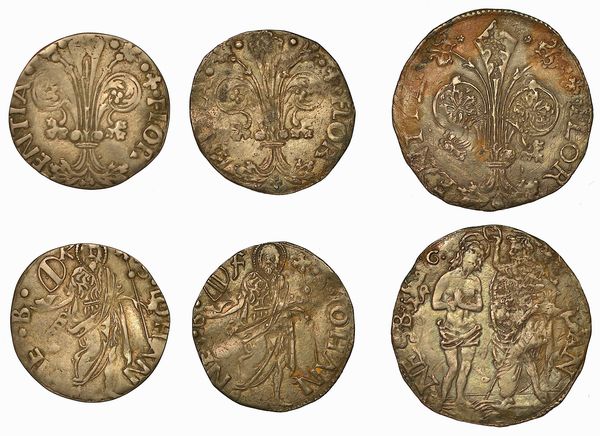 FIRENZE. Lotto di tre monete.  - Asta Numismatica - Associazione Nazionale - Case d'Asta italiane