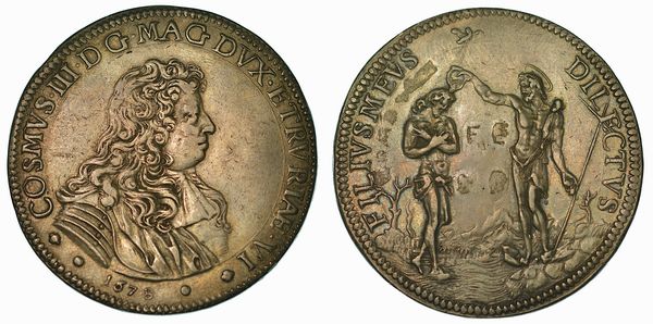 FIRENZE. COSIMO III DE' MEDICI, 1670-1723. Piastra 1678.  - Asta Numismatica - Associazione Nazionale - Case d'Asta italiane