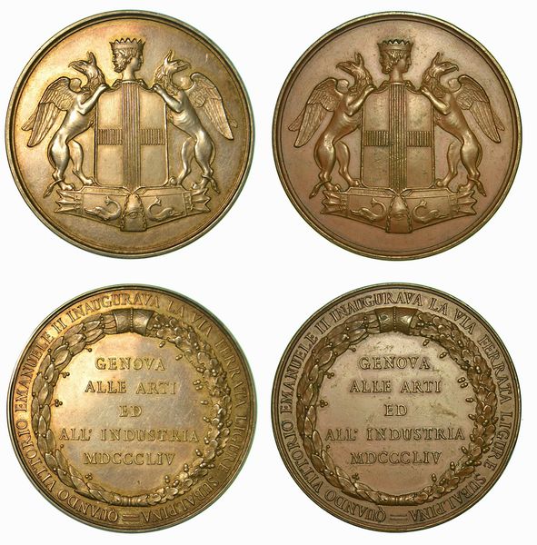 GENOVA. Lotto di due medaglie.  - Asta Numismatica - Associazione Nazionale - Case d'Asta italiane
