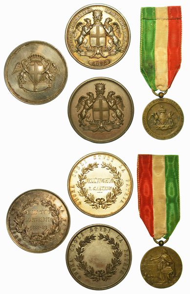 GENOVA. Lotto di quattro medaglie.  - Asta Numismatica - Associazione Nazionale - Case d'Asta italiane