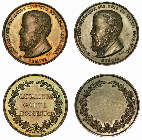 GENOVA. Lotto di due medaglie.  - Asta Numismatica - Associazione Nazionale - Case d'Asta italiane