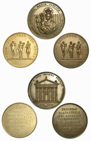 CHIAVARI. Lotto di tre medaglie.  - Asta Numismatica - Associazione Nazionale - Case d'Asta italiane