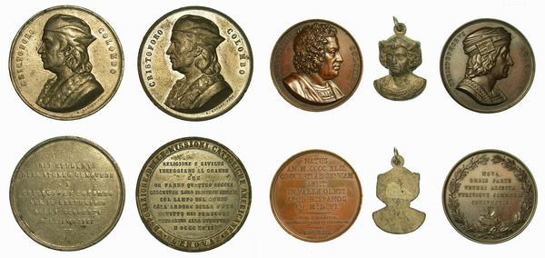 GENOVA. Lotto di quattro medaglie e un ciondolo.  - Asta Numismatica - Associazione Nazionale - Case d'Asta italiane