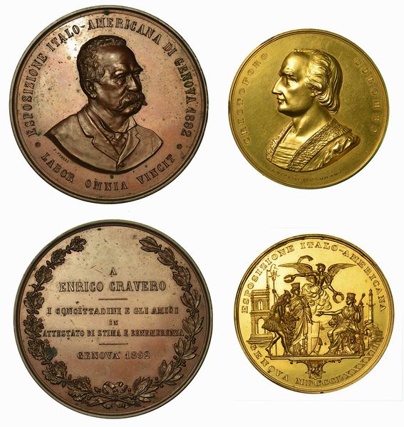 GENOVA. Lotto di due medaglie.  - Asta Numismatica - Associazione Nazionale - Case d'Asta italiane