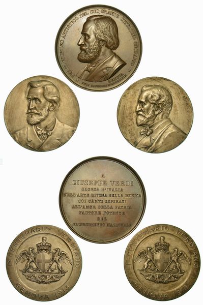 GENOVA. Lotto di tre medaglie.  - Asta Numismatica - Associazione Nazionale - Case d'Asta italiane