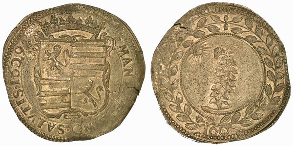 MANTOVA. ASSEDIO AUSTRO-SPAGNOLO, 1629-1630. Scudo del fiore da 160 soldi 1629.  - Asta Numismatica - Associazione Nazionale - Case d'Asta italiane