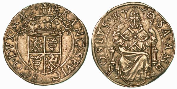 MILANO. FRANCESCO II SFORZA, 1521-1535. Testone.  - Asta Numismatica - Associazione Nazionale - Case d'Asta italiane