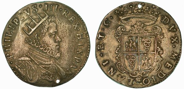 MILANO. FILIPPO III D'ASBURGO, 1598-1621. Ducatone 1603.  - Asta Numismatica - Associazione Nazionale - Case d'Asta italiane
