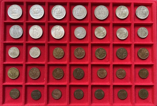 REGNO D'ITALIA. Lotto di 35 monete.  - Asta Numismatica - Associazione Nazionale - Case d'Asta italiane