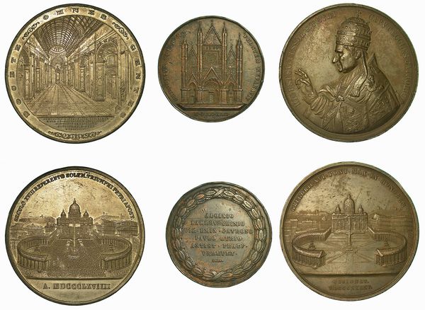STATO PONTIFICIO. Lotto di tre medaglie.  - Asta Numismatica - Associazione Nazionale - Case d'Asta italiane