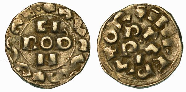 PAVIA. CORRADO I DI FRANCONIA, 1027-1039. Denaro.  - Asta Numismatica - Associazione Nazionale - Case d'Asta italiane