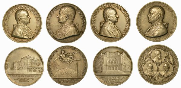 VATICANO. Lotto di quattro medaglie.  - Asta Numismatica - Associazione Nazionale - Case d'Asta italiane