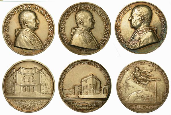 VATICANO. Lotto di tre medaglie.  - Asta Numismatica - Associazione Nazionale - Case d'Asta italiane