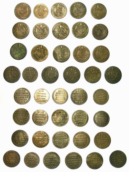 STATO PONTIFICIO. Lotto di 21 monete.  - Asta Numismatica - Associazione Nazionale - Case d'Asta italiane