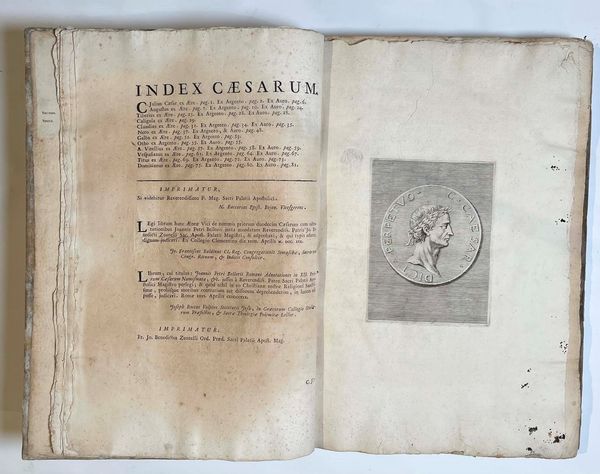 BELLORI J. P. Adnotationes Romani Nunc primum evulgatae in XII. Priorum Caesarum numismata ab aenea vico parmensi olim edita.  - Asta Numismatica - Associazione Nazionale - Case d'Asta italiane