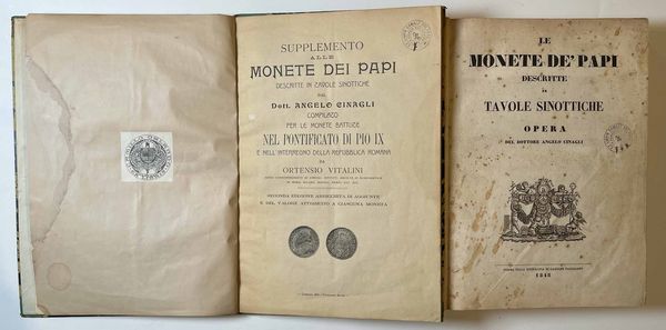 Lotto di due libri.  - Asta Numismatica - Associazione Nazionale - Case d'Asta italiane