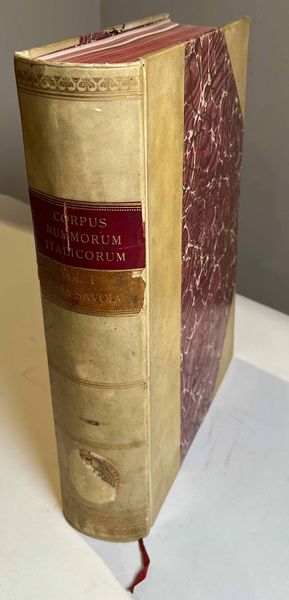 CORPUS NUMMORUM ITALICORUM. Primo tentativo di un catalogo generale delle monete medioevali e moderne coniate in Italia e da italiani all'estero. Vol. I. CASA SAVOIA. Roma, 1910.  - Asta Numismatica - Associazione Nazionale - Case d'Asta italiane