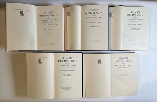 ROBERTSON A. S. Roman Imperial Coins in the Hunter Coin Cabinet. Cinque Volumi.  - Asta Numismatica - Associazione Nazionale - Case d'Asta italiane