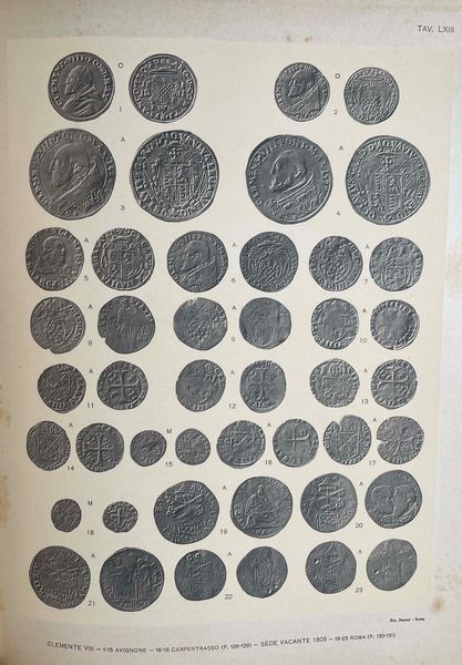 SERAFINI C. Le monete e le bolle plumbee pontificie del Medagliere Vaticano, in Collezioni archeologiche, artistiche e numismatiche dei palazzi apostolici pubblicate per ordine di Sua Santit Pio X a cura della Biblioteca Vaticana dei Musei e delle Gallerie pontificie  - Asta Numismatica - Associazione Nazionale - Case d'Asta italiane