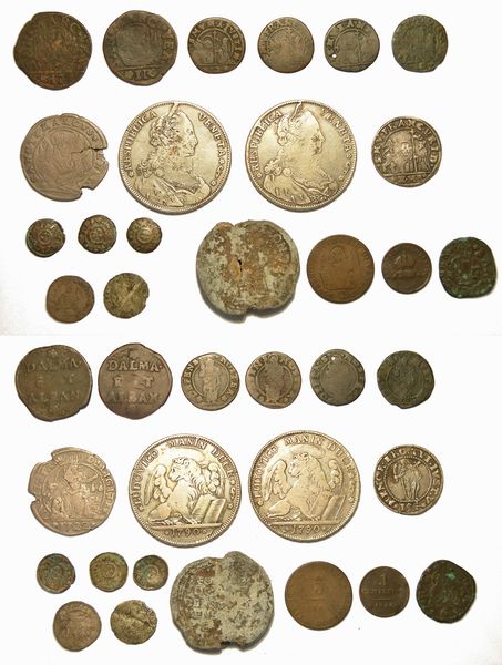 VENEZIA. Lotto di diciotto monete e una bolla.  - Asta Numismatica - Associazione Nazionale - Case d'Asta italiane